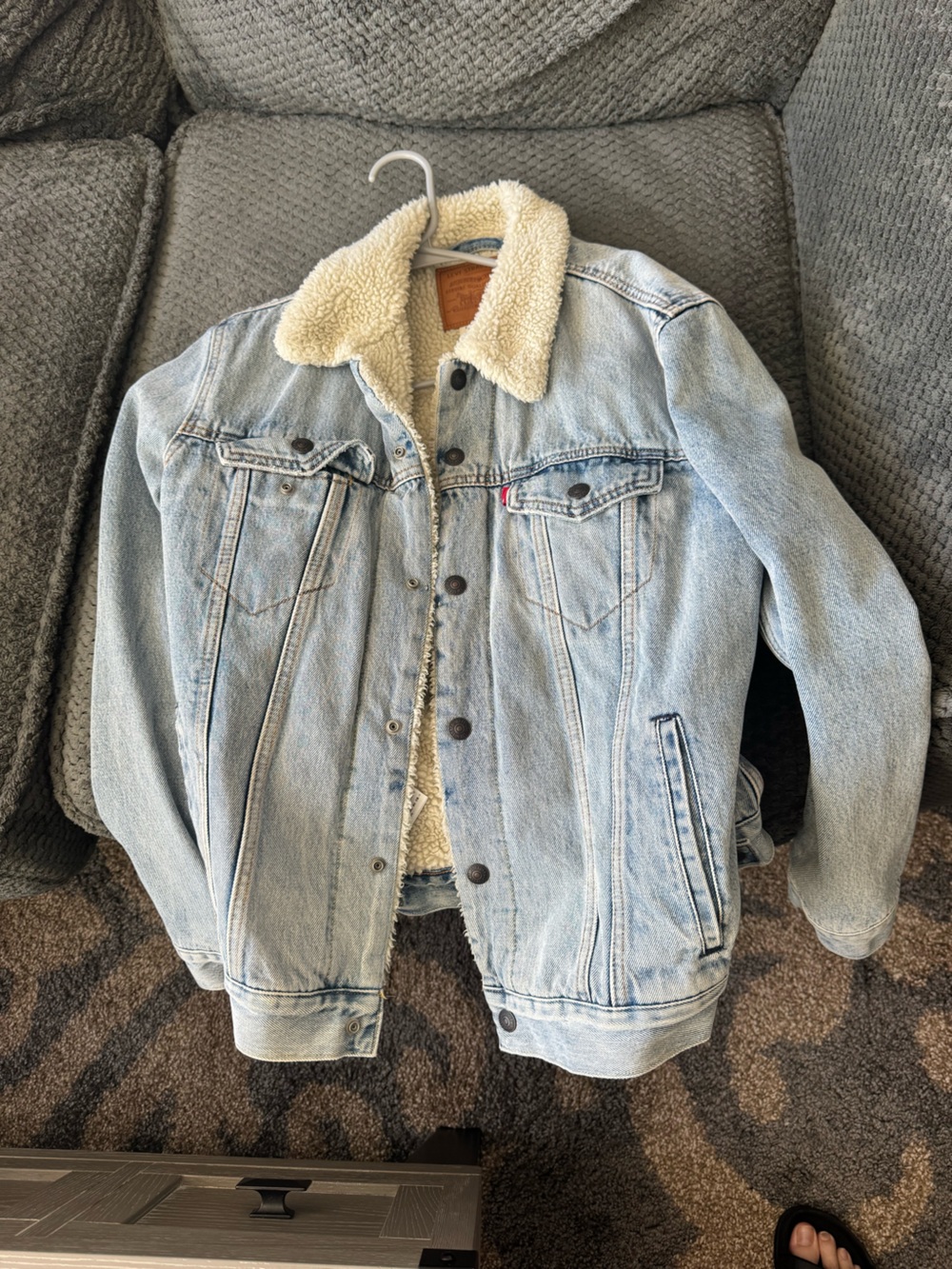Levi’s Light Wash Sherpa-Lined Denim Jacket